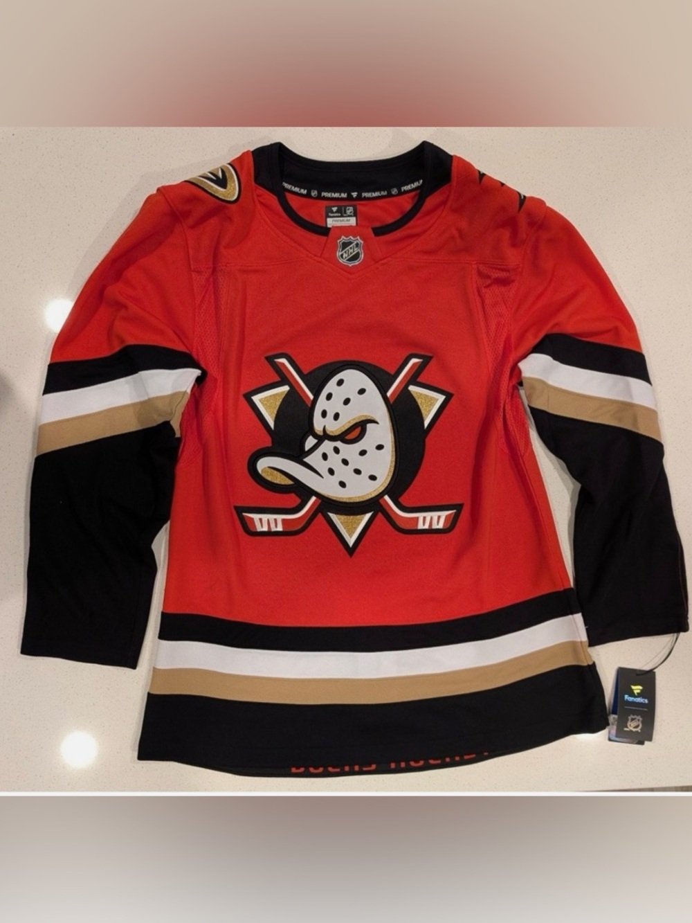 Fanatics Anaheim Ducks  Hockey Jersey with Mask Logo